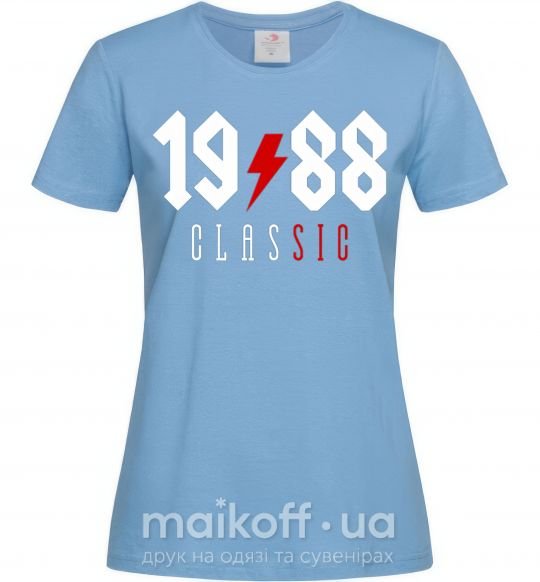 Жіноча футболка 1988 Classic Блакитний фото