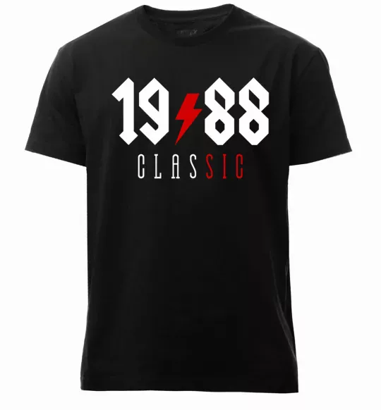 Мужская премиум футболка 1988 Classic Черный фото