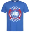 Чоловіча футболка July 1985 40 years of being Awesome Яскраво-синій фото