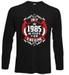 Лонгслив July 1985 40 years of being Awesome Черный фото