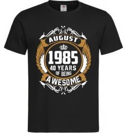 Чоловіча футболка August 1985 40 years of being Awesome