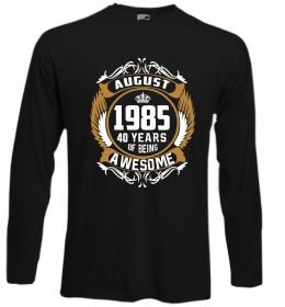 Лонгслив August 1985 40 years of being Awesome