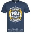 Чоловіча футболка September 1984 40 years of being Awesome Темно-синій фото