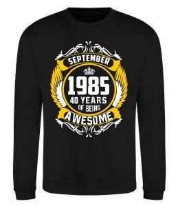 Світшот September 1985 40 years of being Awesome