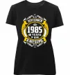 Женская премиум футболка September 1985 40 years of being Awesome Черный фото