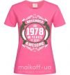 Жіноча футболка November 1978 40 years of being Awesome Яскраво-рожевий фото