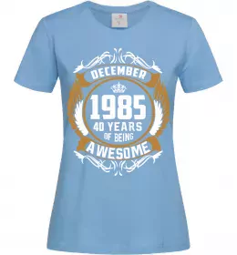 Женская футболка №40 original since Ярко-синий фото