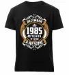 Мужская премиум футболка December 1985 40 years of being Awesome Черный фото