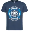 Мужская футболка January 1985 40 years of being Awesome Темно-синий фото