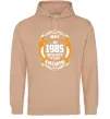 Мужская толстовка (худи) May 1985 40 years of being Awesome Песочный фото