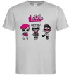 Чоловіча футболка Lol surprise три ляльки Сірий Чоловіча футболка Lol surprise три ляльки Сірий фото