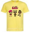 Чоловіча футболка Lol surprise три куклы Лимонний фото