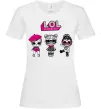 Жіноча футболка Lol surprise три ляльки Білий Жіноча футболка Lol surprise три ляльки Білий фото