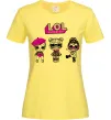 Жіноча футболка Lol surprise три ляльки Лимонний Жіноча футболка Lol surprise три ляльки Лимонний фото