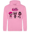 Чоловіча толстовка (худі) Lol surprise три ляльки Рожевий фото