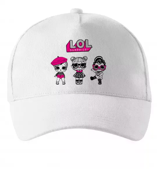 Кепка Lol surprise три ляльки Білий фото