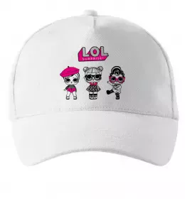 Кепка Lol в бігудях Белый фото