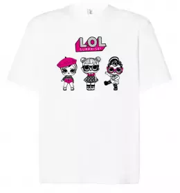 Футболка Оверсайз Lol swag Белый фото