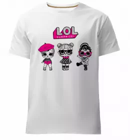 Мужская премиум футболка Lol в бігудях Белый фото