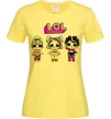 Женская футболка Lol в бігудях Лимонный Женская футболка Lol в бігудях Лимонный фото