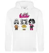 Мужская толстовка (худи) Lol в бігудях Белый фото