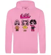 Жіноча толстовка (худі) Lol в бігудях Рожевий фото