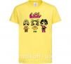 Дитяча футболка Lol в бигудях Лимонний фото