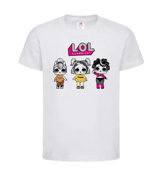 Дитяча футболка Lol в бігудях Білий фото