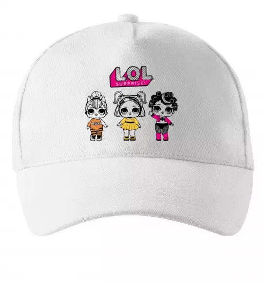 Кепка Lol в бігудях Белый фото
