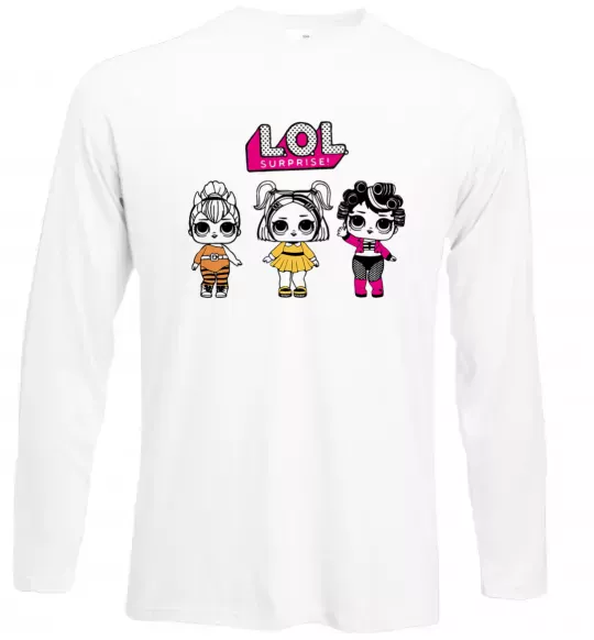 Лонгслив Lol в бігудях Белый фото