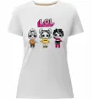 Жіноча преміум футболка Lol в бігудях Білий фото