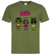 Мужская футболка Lol окуляри сердечки Оливковый фото