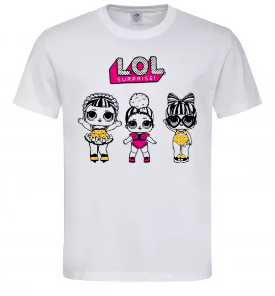 Мужская футболка Lol окуляри сердечки Белый фото