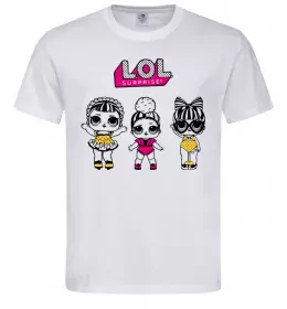 Мужская футболка Lol окуляри сердечки Белый фото
