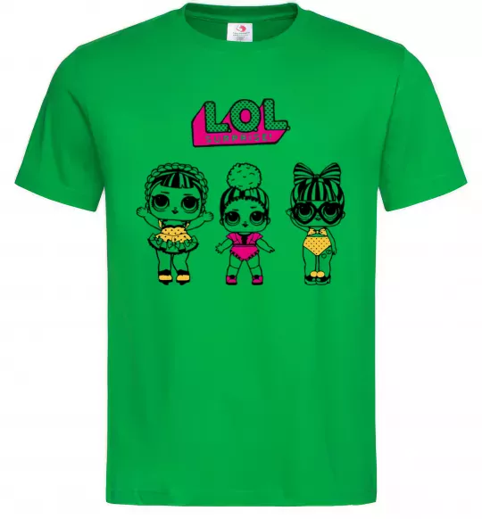 Мужская футболка Lol окуляри сердечки Зеленый фото