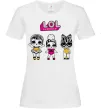 Жіноча футболка Lol окуляри сердечки Білий Жіноча футболка Lol окуляри сердечки Білий фото