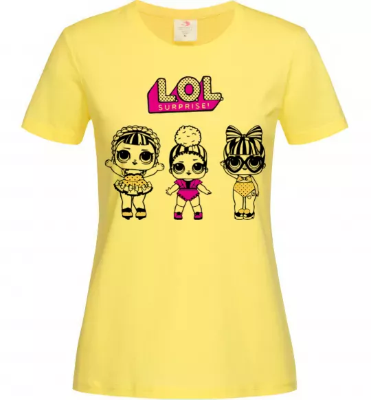Жіноча футболка Lol окуляри сердечки Лимонний фото