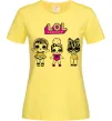 Жіноча футболка Lol окуляри сердечки Лимонний Жіноча футболка Lol окуляри сердечки Лимонний фото