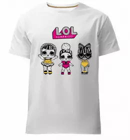 Мужская премиум футболка Lol в бігудях Белый фото