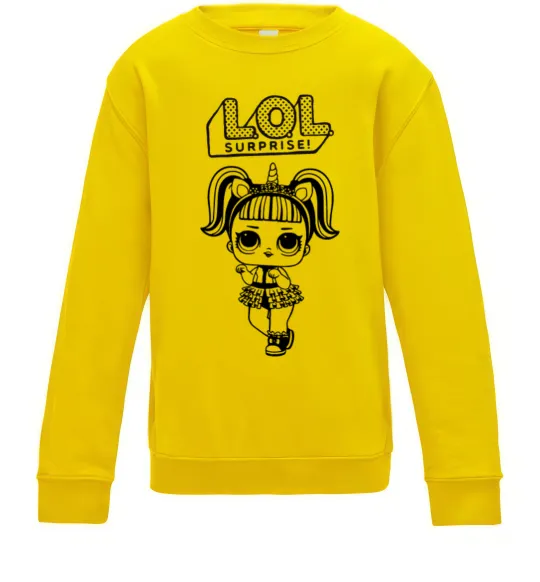 Дитячий світшот Lol surprise одноріг Сонячно жовтий фото