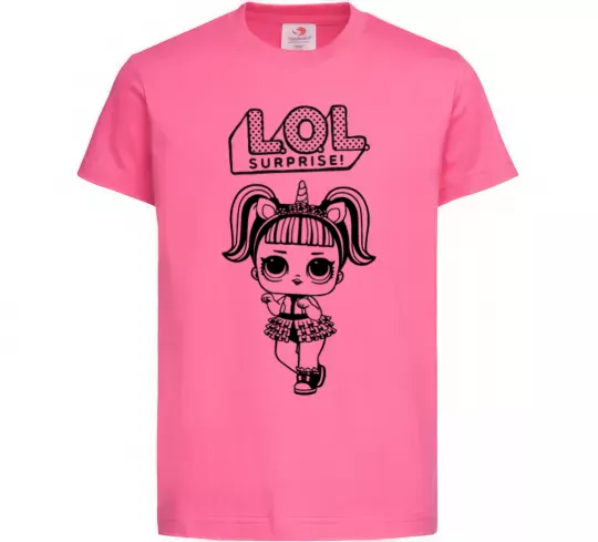 Дитяча футболка Lol surprise одноріг Яскраво-рожевий фото