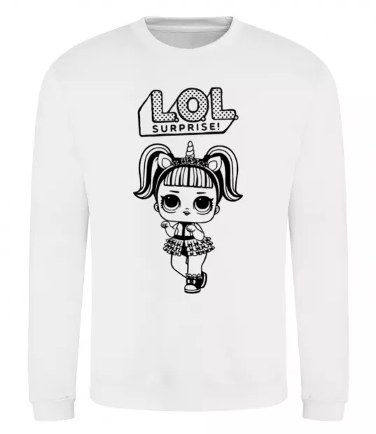 Свитшот Lol surprise одноріг Белый фото