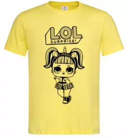 Мужская футболка Lol surprise одноріг Лимонный фото