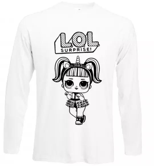 Лонгслив Lol surprise одноріг Белый фото