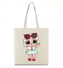 Еко-сумка Lol surprise одноріг Бежевий фото