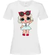 Женская футболка LOL Surprise Лялька в хутряній накидці Белый фото