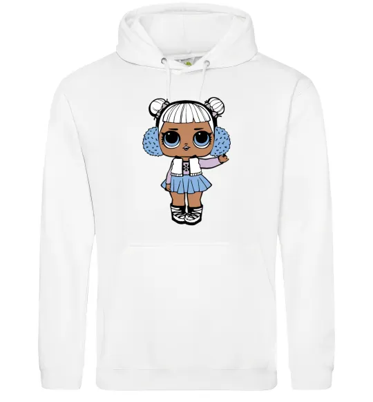 Мужская толстовка (худи) LOL Surprise Лялька в жилеті Белый фото