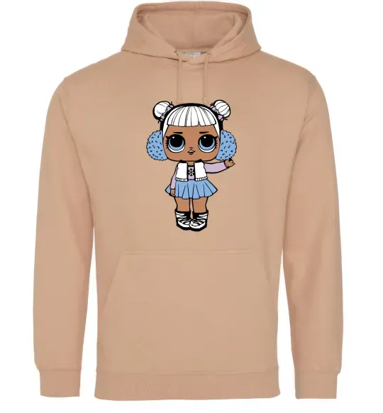 Мужская толстовка (худи) LOL Surprise Лялька в жилеті Песочный фото