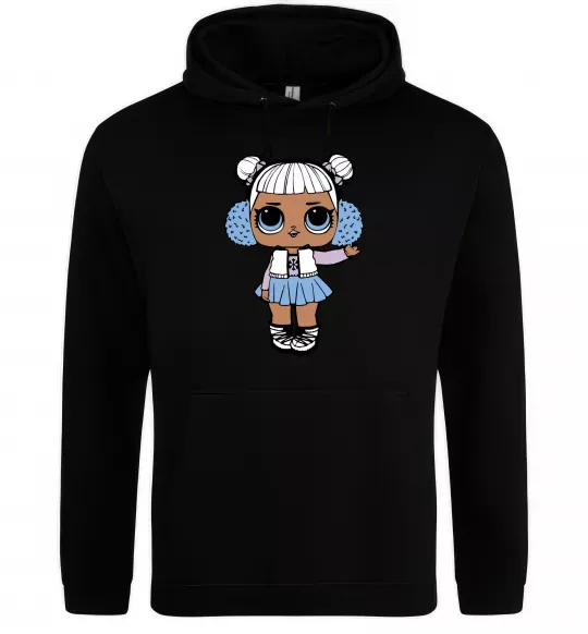 Женская толстовка (худи) LOL Surprise Лялька в жилеті Черный фото