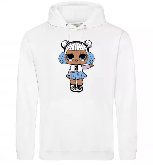 Женская толстовка (худи) LOL Surprise Лялька в жилеті Белый фото